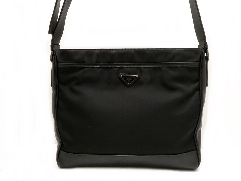 Prada Hobo Bag Black Calfskin